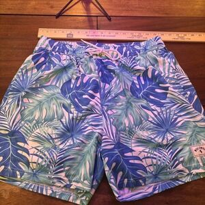 Manfinity Men's Lined Swim Trunks Tropical Sz Large